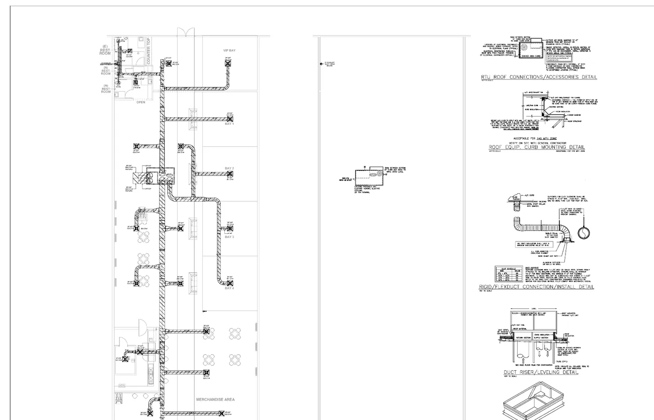 Redacted M / E / P drawing &mdash; Assembly lounge, California