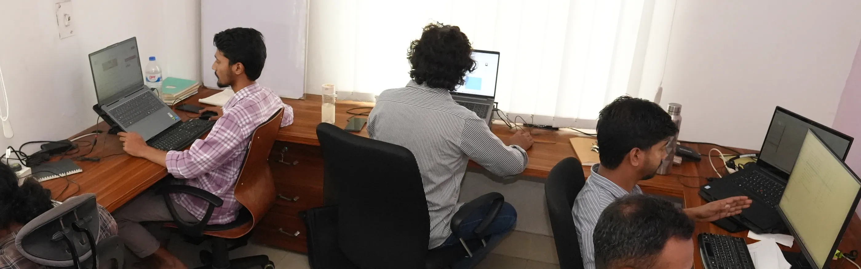 The Zesterex drafting floor in Dhaka, engineers at work across the studio