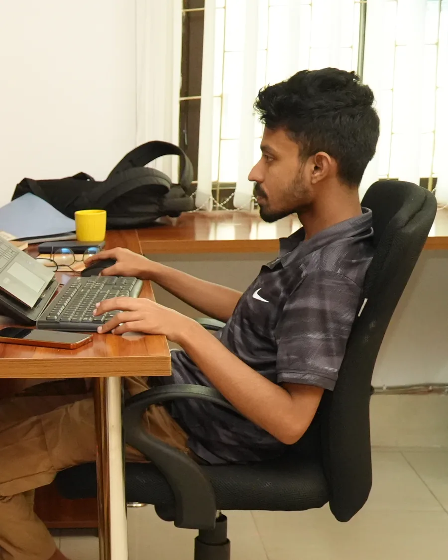 Zesterex engineer working at a CAD station