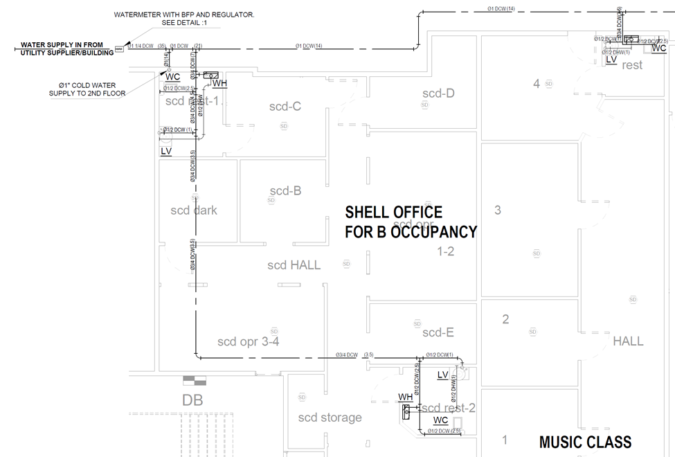 Commercial Plumbing Plan Picture